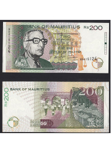 MAURITIUS 200 Rupees 1998 Fior di Stampa